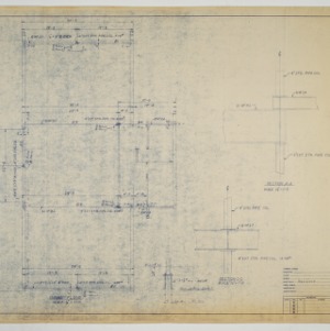 Plan of second floor beams