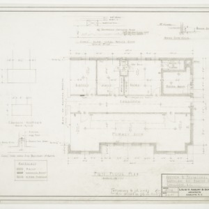 First Floor Plan and Footing Details
