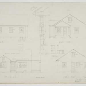 Elevations and wall section
