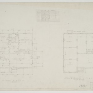 Floor plan and foundation plan