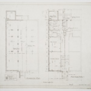 Foundation and First Floor Plans