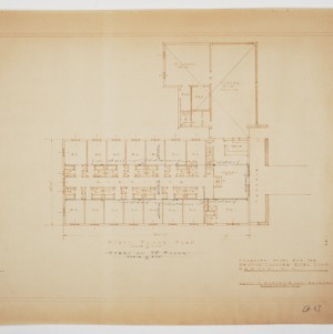 First Floor Plan showing Steel on Second Floor