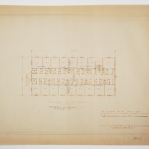 Second Floor Plan showing steel on roof