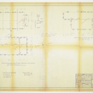 Second Floor and Auditorium Framing Plans and Second Floor Ceiling Plan