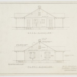 Rear and front elevation